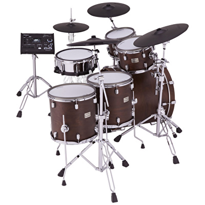 ROLAND VAD716 V-Drums Acoustic Design Satin Walnut Elektronik Davul Seti